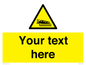 Custom warning grounding narrow boat on lock cill